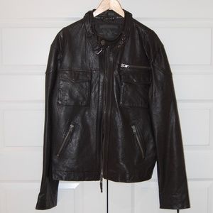 True Religion Leather Jacket size XL